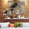 Designart - Lion in Sepia - Animal Canvas Art Print